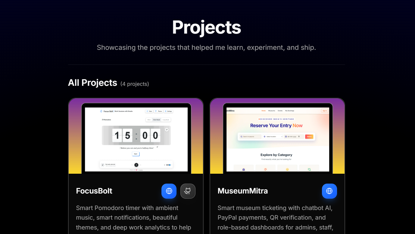 Projects - My Work & Projects Portfolio